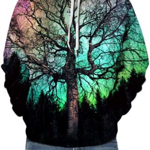 Men Women Unisex Hoodies Novelty 3D Print Graphic Hooded Pullover Sweatshirt with Pocket