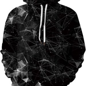 sanatty Unisex Hoodies 3D Print Galaxy Pullover Hooded Sweatshirt Hoodies with Big Pockets for Teen Men, Teen Boy, Women