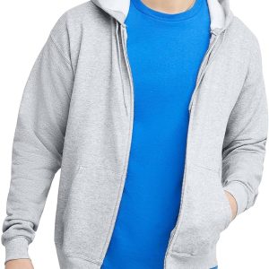 Hanes Men's EcoSmart Fleece Full-Zip Hoodie Sweatshirt