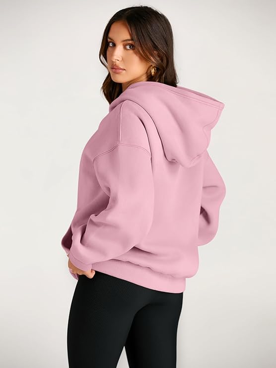Trendy Queen Womens Oversized Hoodies Fleece Sweatshirts Sweaters Spring Outfits 2025 Pullover Fall Winter Clothes - Image 3