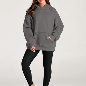 Womens Hoodies Oversized Sweatshirts Pullover Fleece Sweaters Long Sleeve Winter Fall Outfits Fashion Clothes