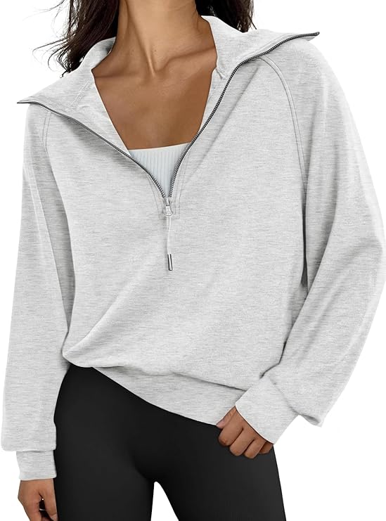 Trendy Queen Womens Zip Up Hoodies Jackets Cropped Sweatshirts Fleece Fall Outfits Casual Comfy Tops Winter Clothes 2025 - Image 2