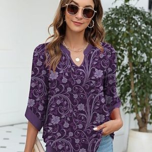 V-Neck Double Mesh Shirt